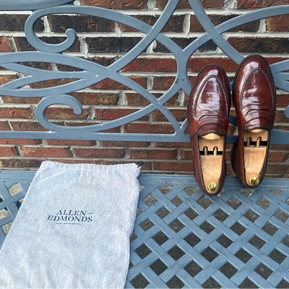 Allen Edmonds Randolph Penny Loafer in Shell Cordovan 13C - Picture 6 of 13